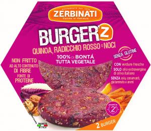 BURGER'Z Vegetable Burger - Quinoa, Red Radicchio and Walnut